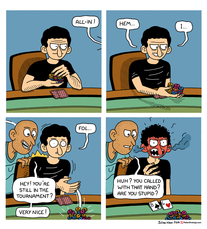 Lustige Pokercartoons Poker tournament