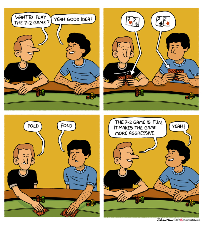 Lustige Pokercartoons Lowball