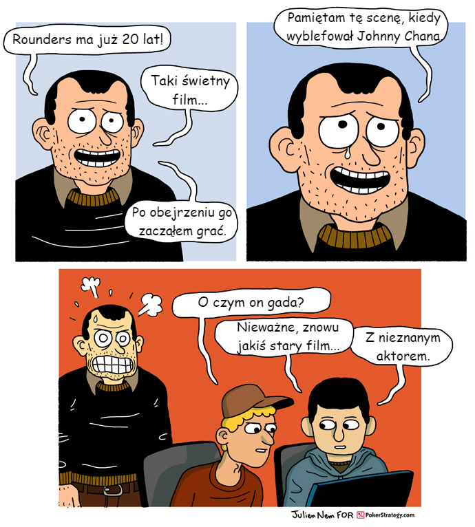 Śmieszny Pokerowy Komiks Johnny Chan