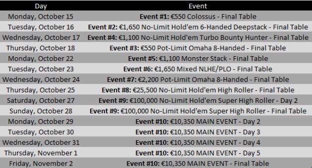 wsope live stream schedule