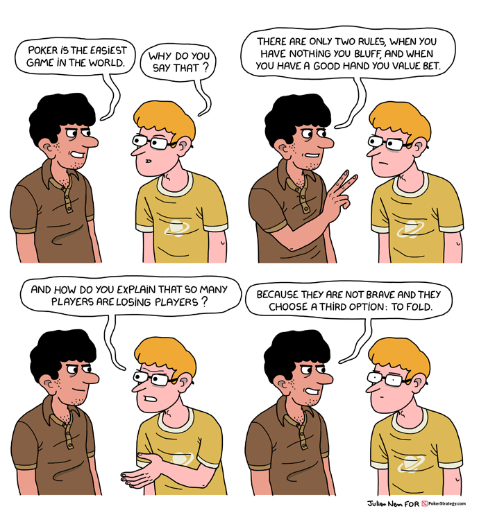 Lustige Pokercartoons Poker value