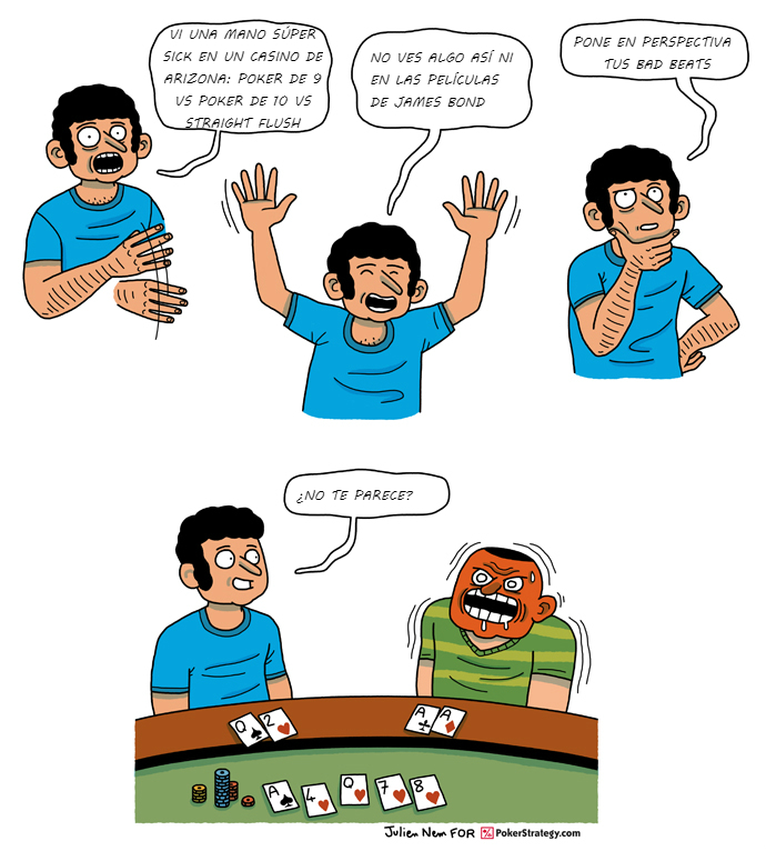 Tiras de poker divertidas Bad beat