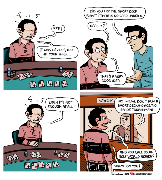 Lustige Pokercartoons World Series