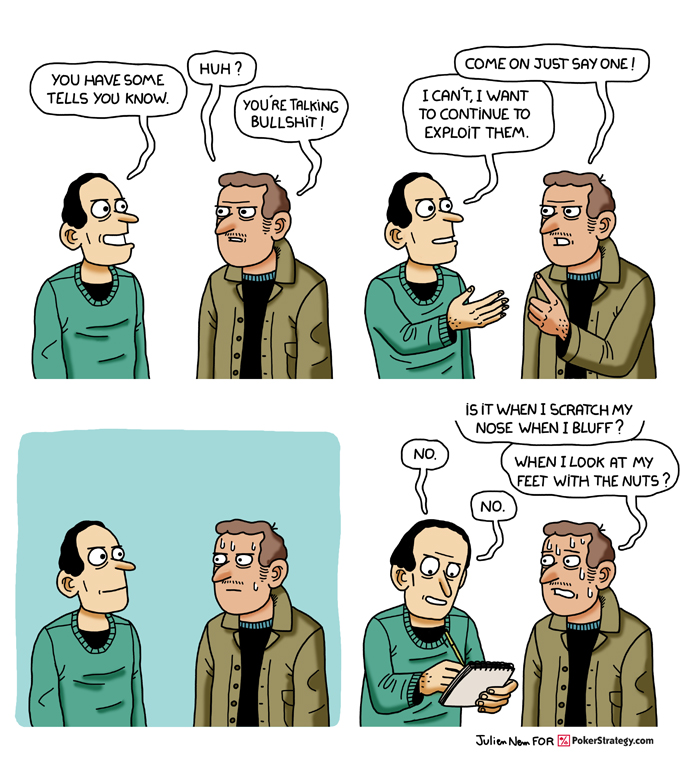 Lustige Pokercartoons Poker reads