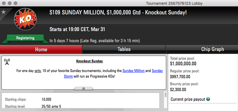 sunday million PKO