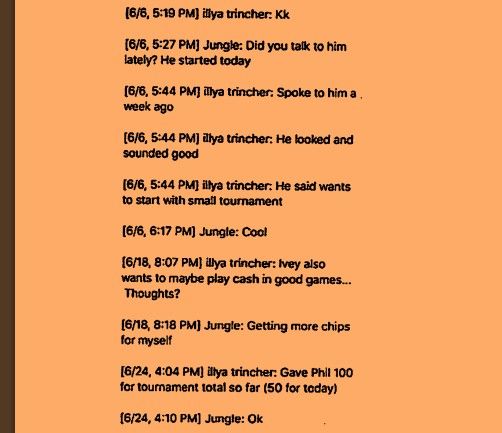 Phil Ivey phone logs