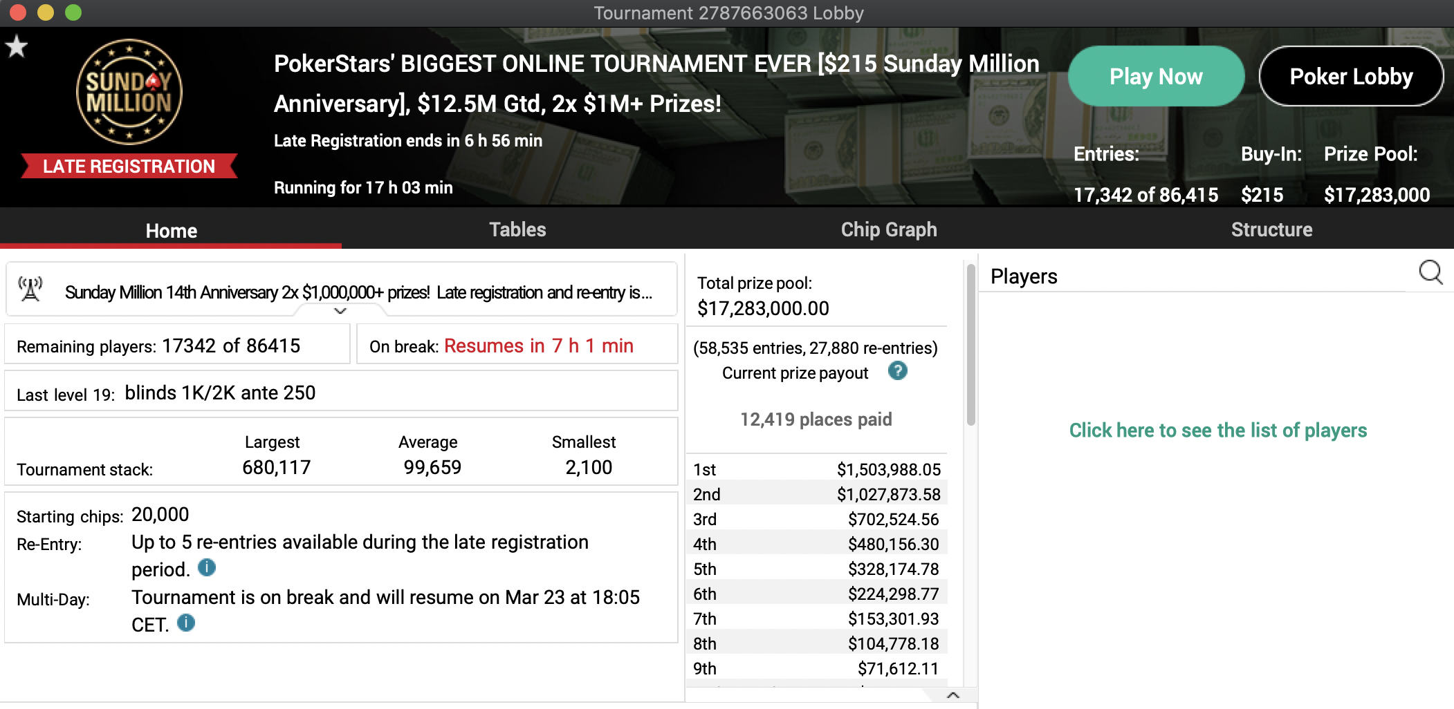 Sunday Million