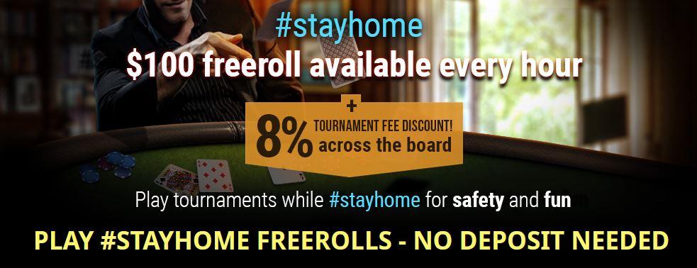 #StayHome Freerolls GGPoker