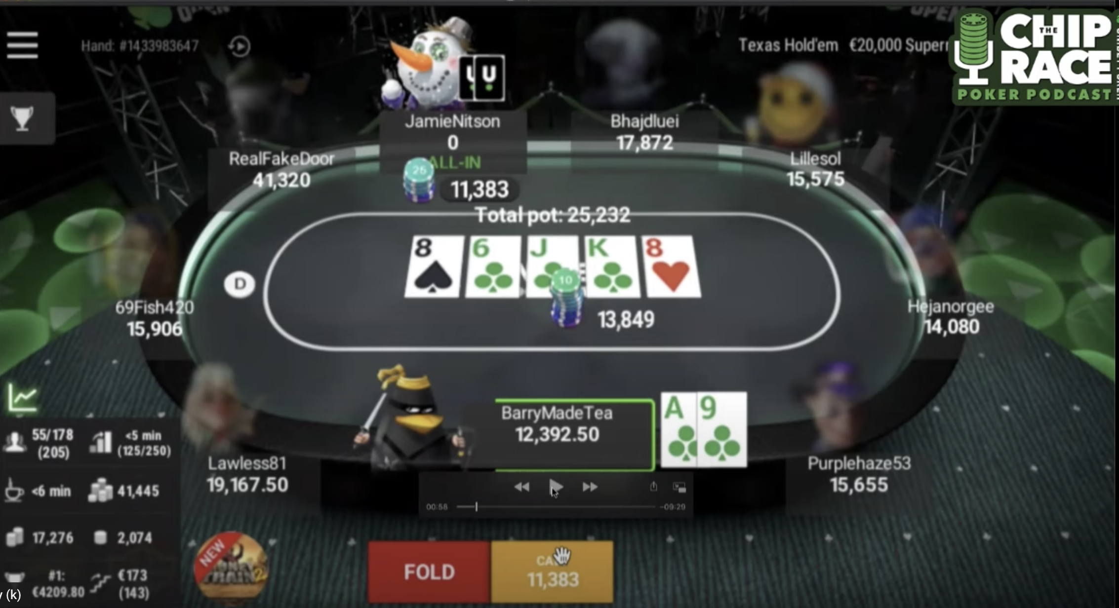 Unibet hand