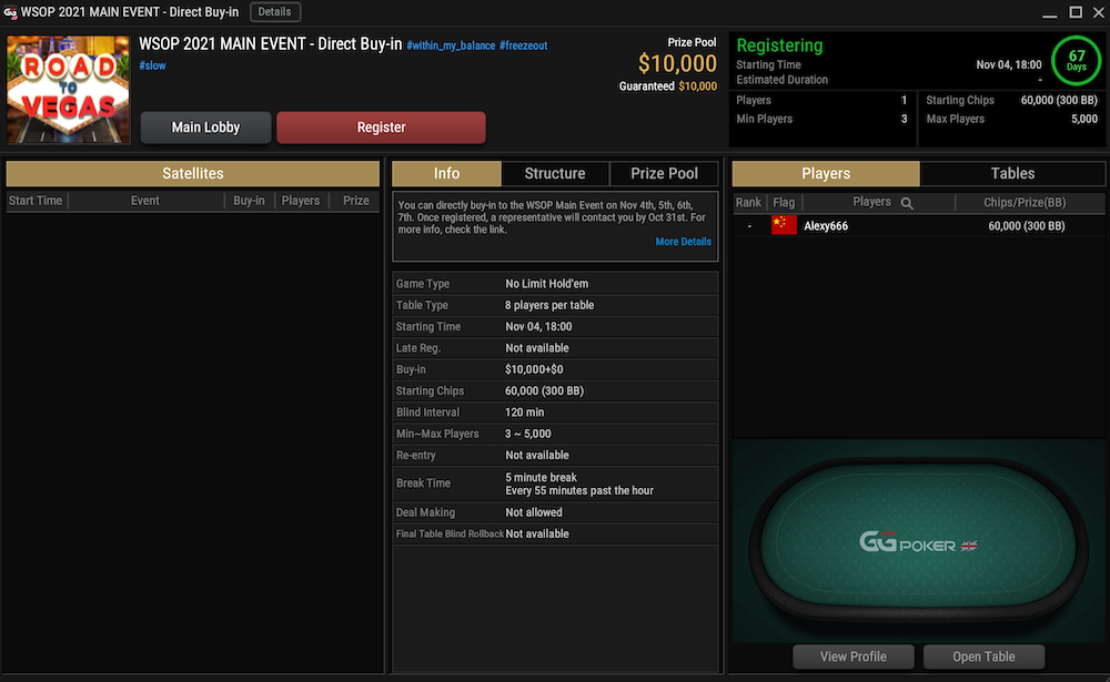 gg wsop