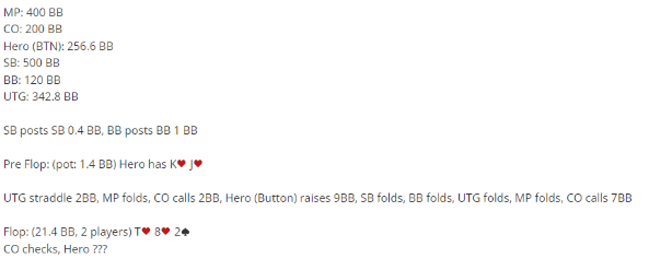 poker hand forum