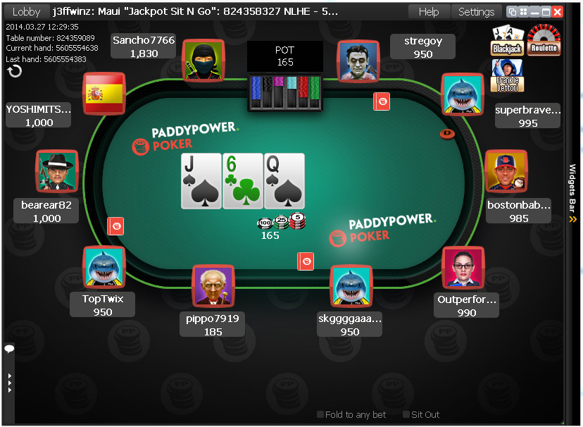 paddy table